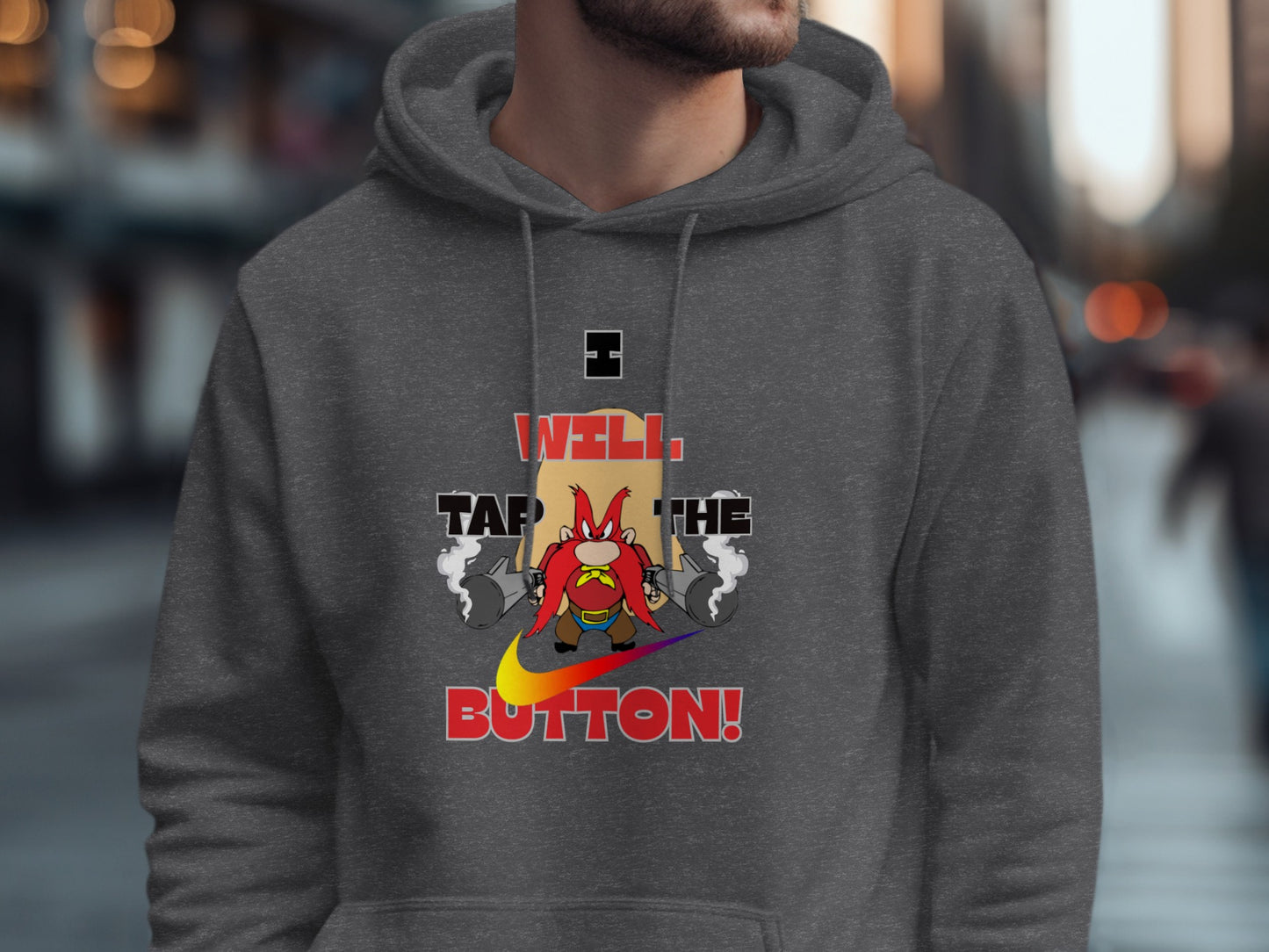 I Will Tap The Button Graphic Hoodie product type