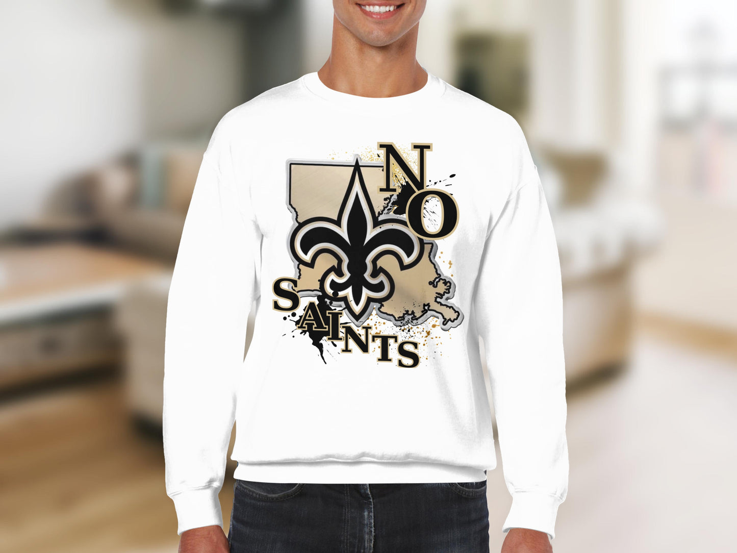 New Orleans Saints Logo Graphic Sweatshirt