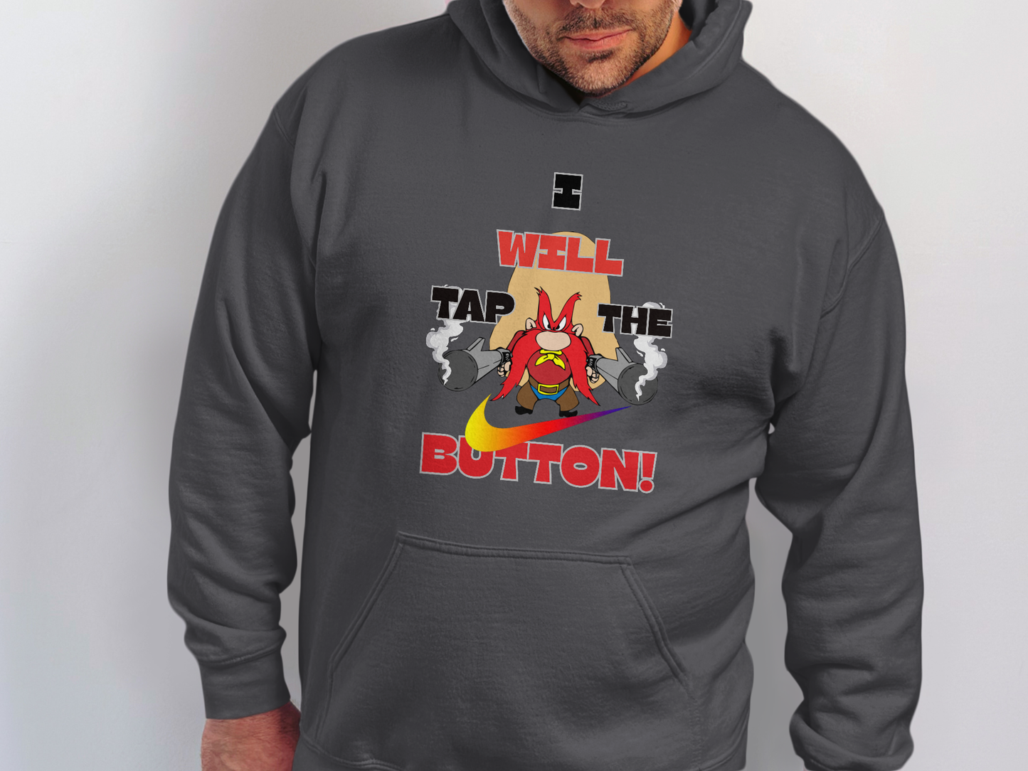 I Will Tap The Button Graphic Hoodie product