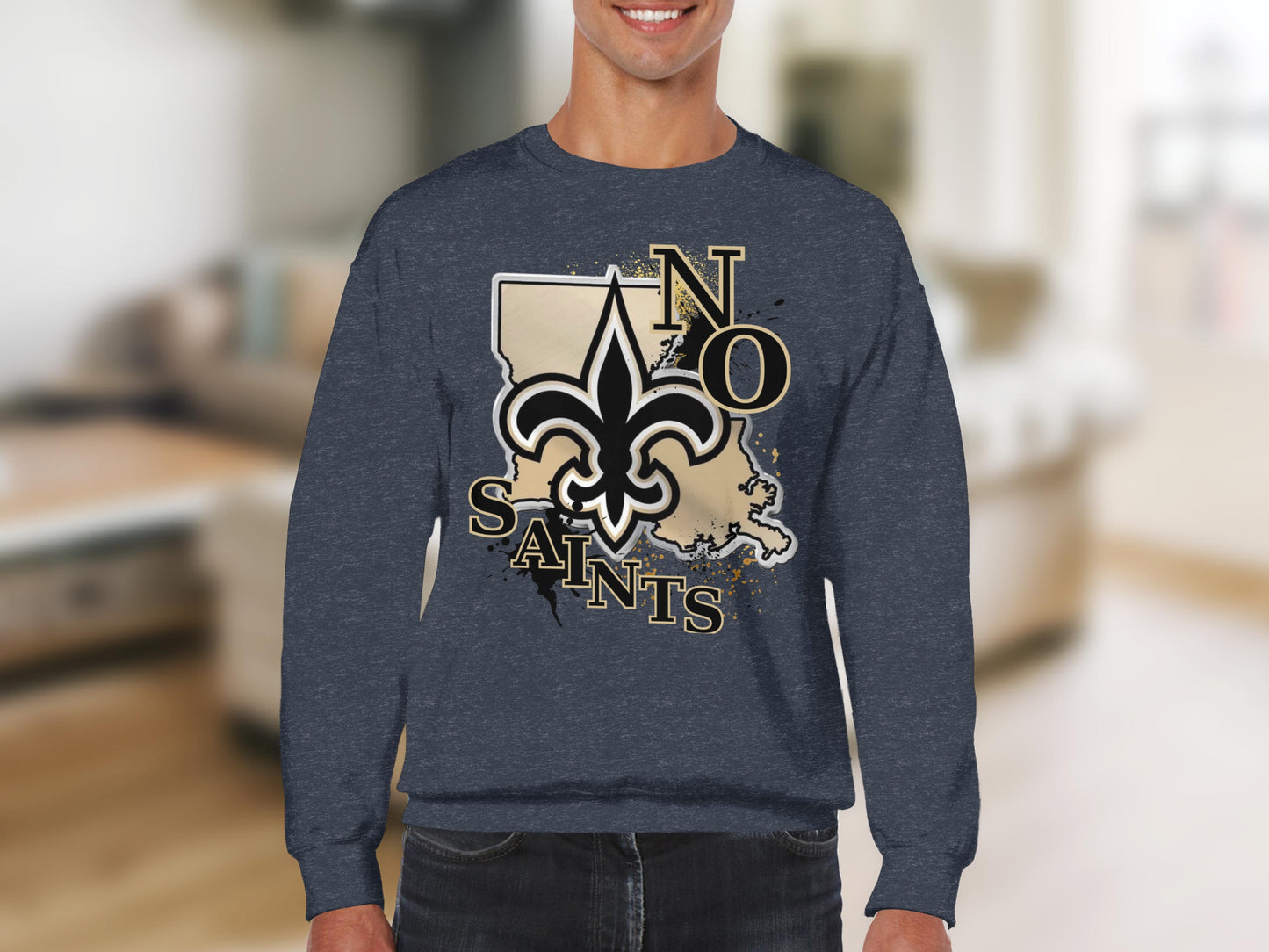 NO Saints Vintage Emblem Sweatshirt