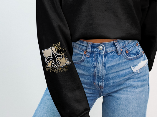 New Orleans Saints Logo Patch Denim Jeans
