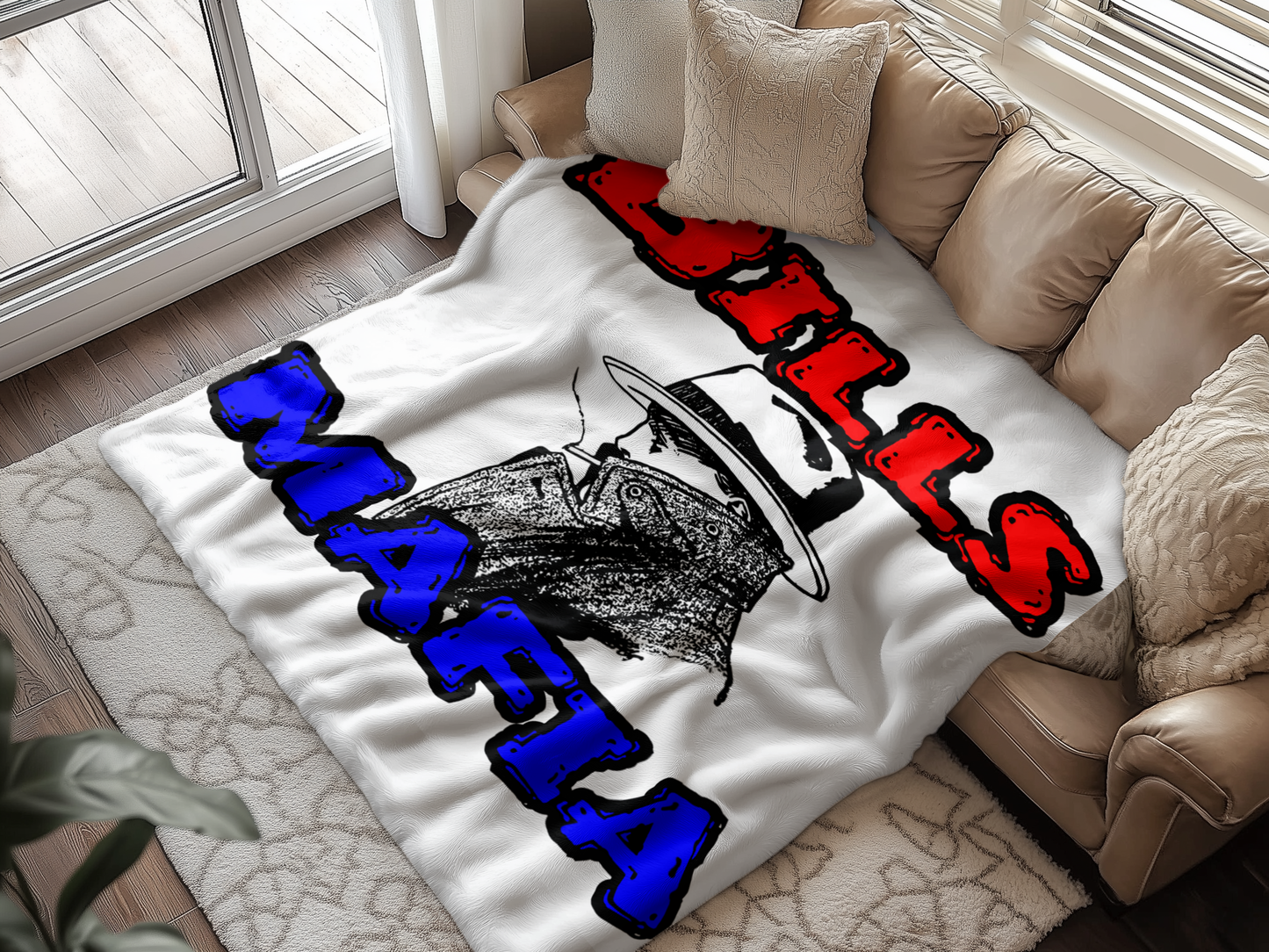 Bold Bills Mafia Cozy Couch Blanket for Fans