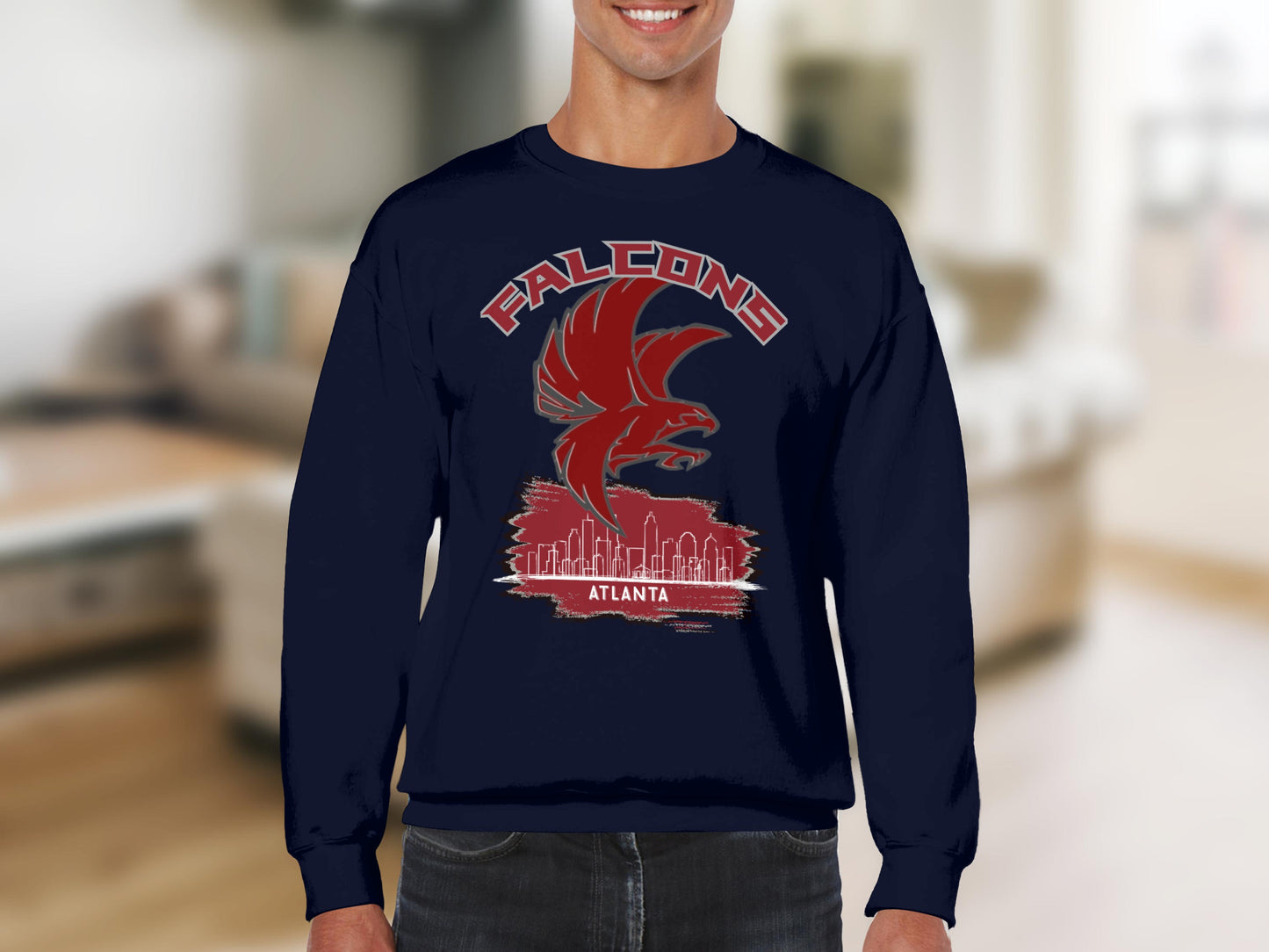 Atlanta Falcons Cityscape Design Sweatshirt Product