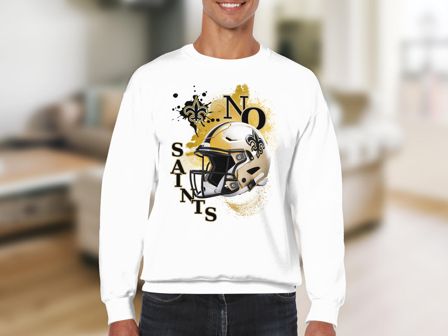 New Orleans Saints Graphic Print Sweatshirt