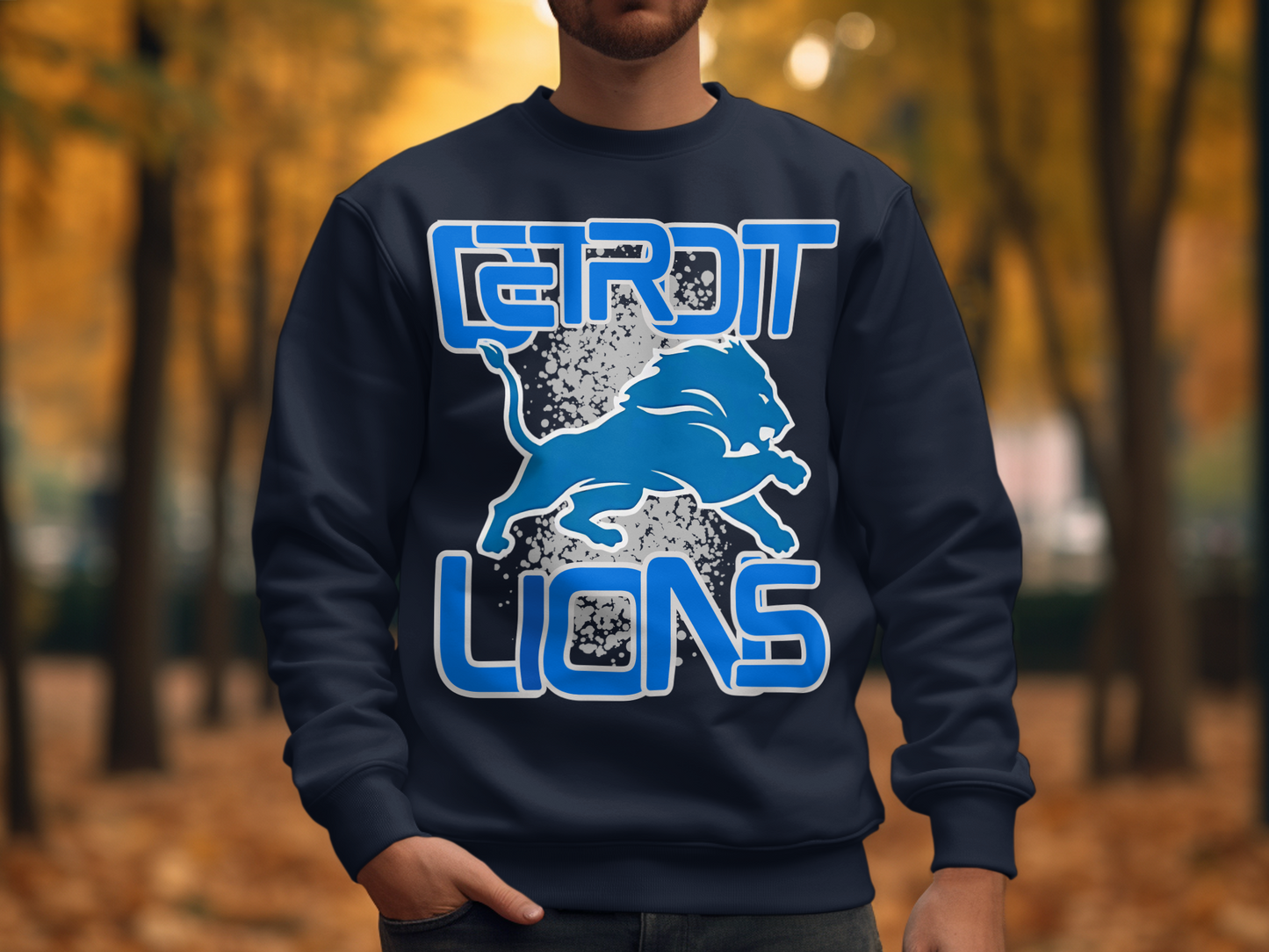 Detroit Lions graphic sweatshirt for casual outings