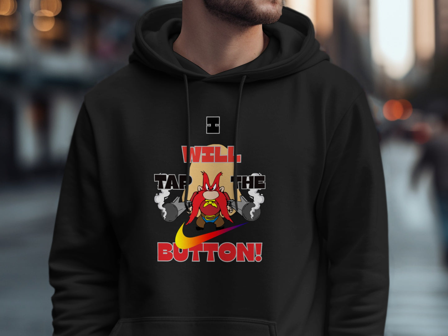Funny I Will Tap The Button Meme Hoodie product
