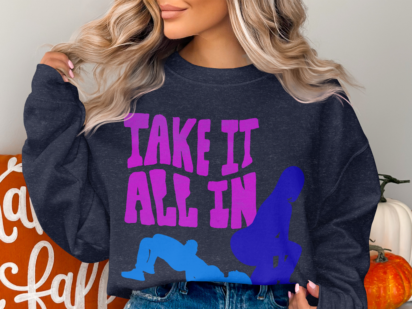 Take It All In Bold Graphic Sweatshirt