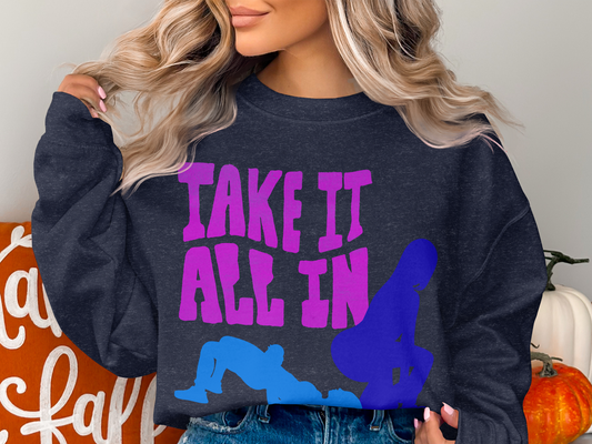 Take It All In Bold Graphic Sweatshirt