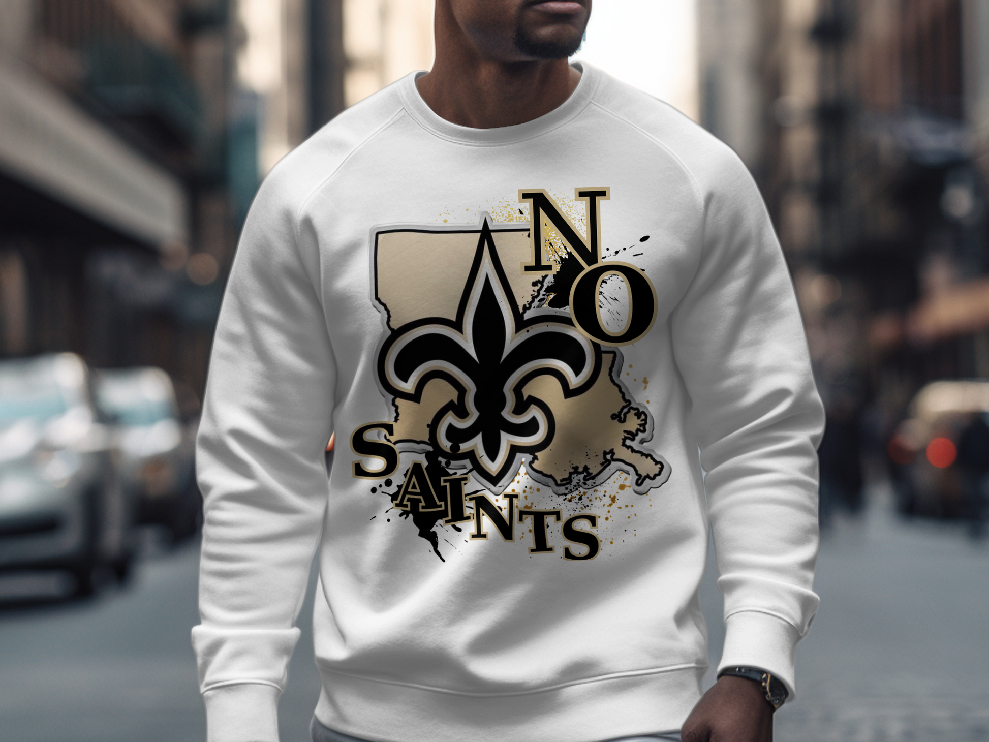 New Orleans Saints Crewneck Sweatshirt Urban Style