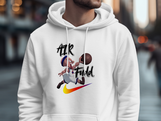 Air Fudd Basketball Graphic White Hoodie product