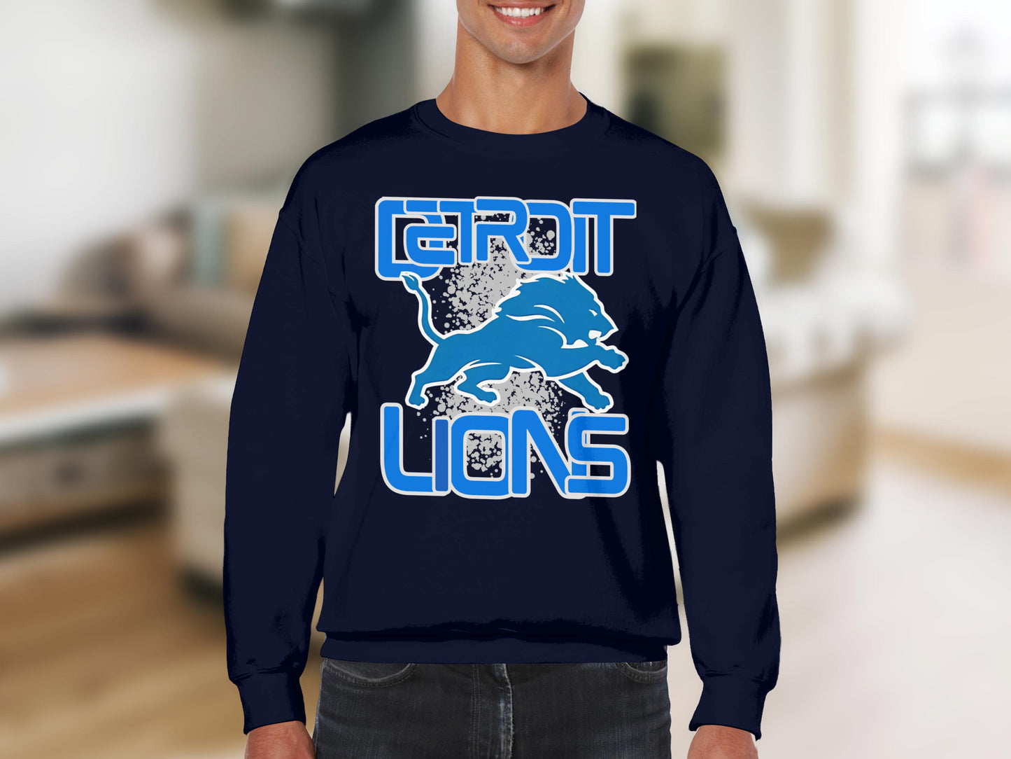 Detroit Lions Graphic Print Sweatshirt Product