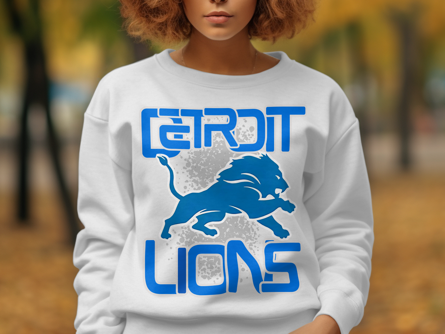 Detroit Lions Graphic Sweatshirt with Logo