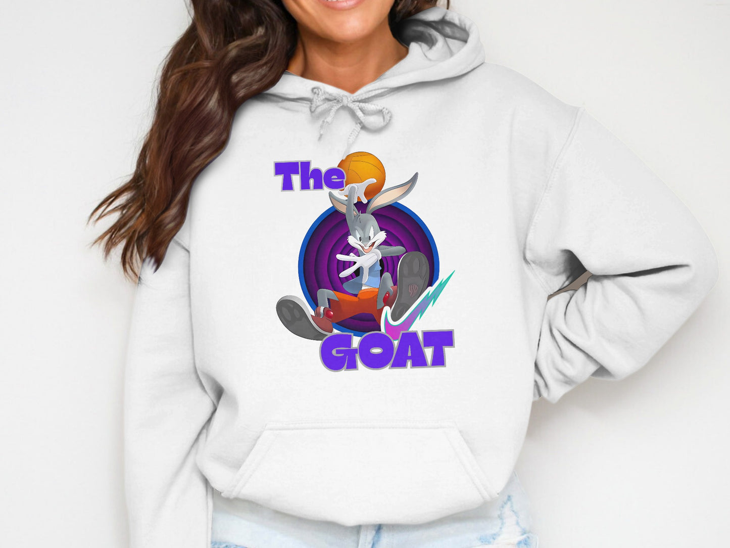 The GOAT Printed Hoodie for Basketball Lovers product