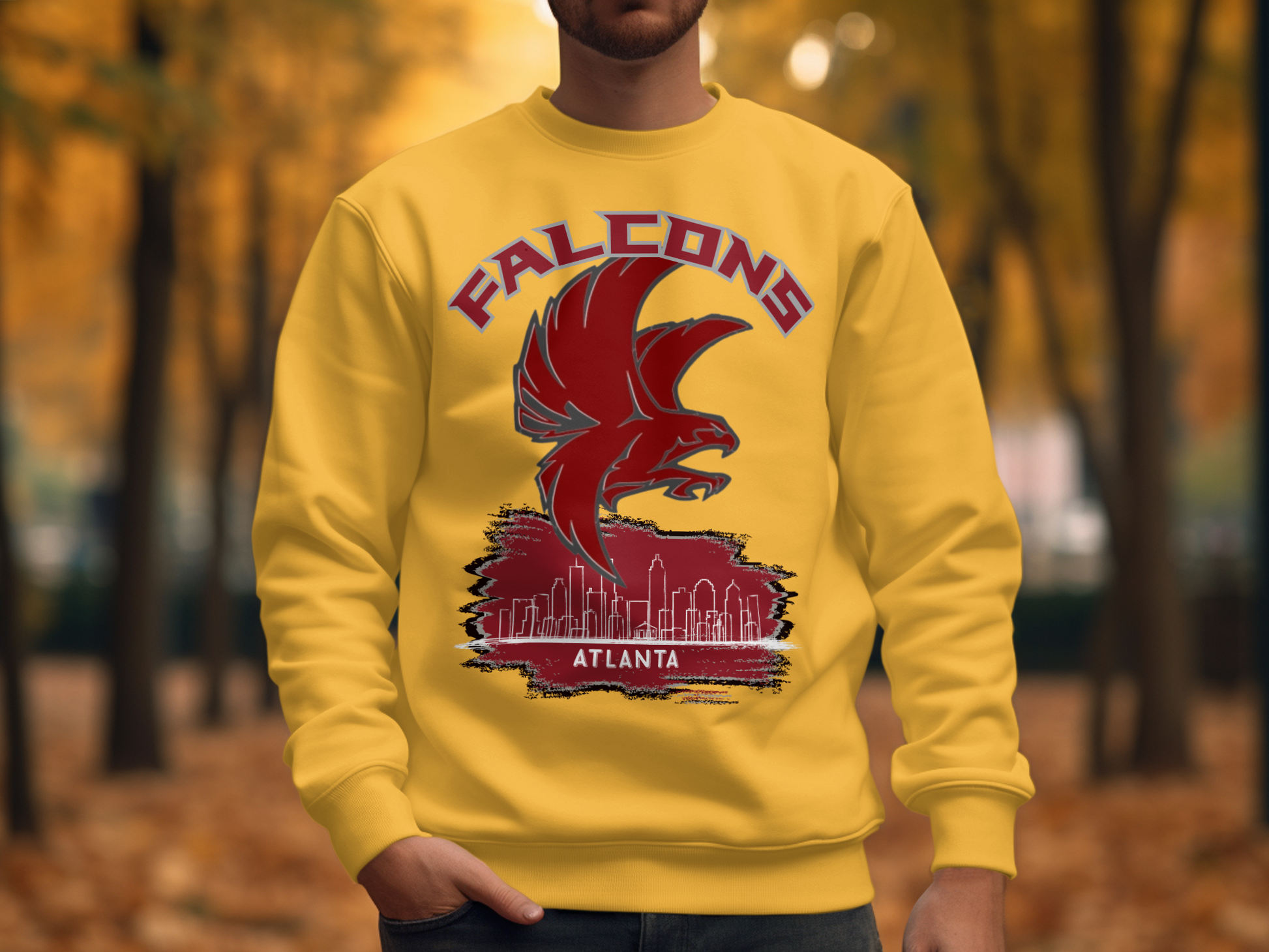 Falcons Atlanta Yellow Sweatshirt Product