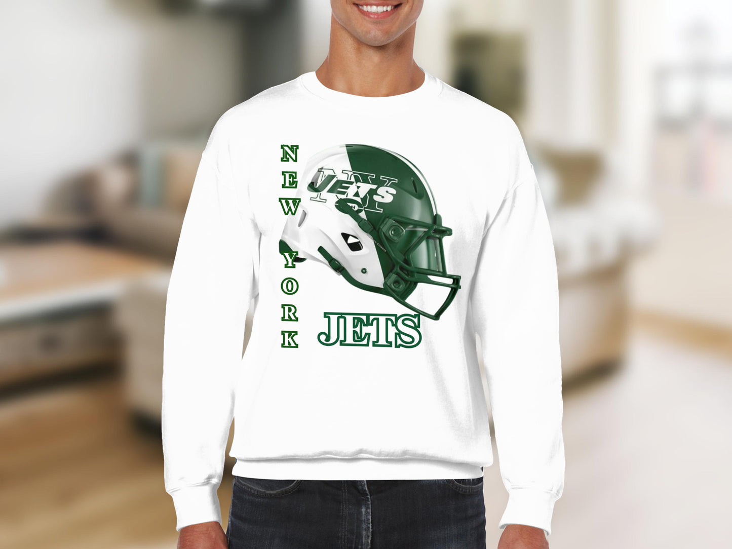 New York Jets Bold Helmet Graphic Sweatshirt
