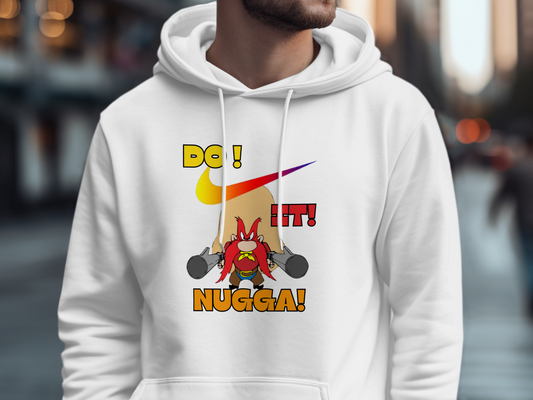 Fun Do It Nugga Character Print Hoodie product